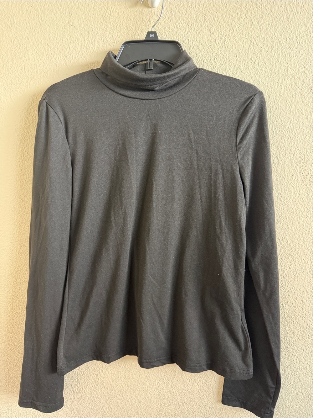 Classic Black Turtleneck Sweater - Men's